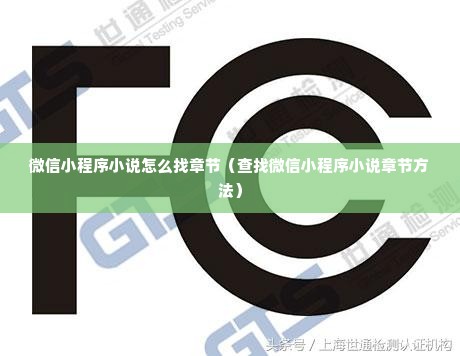 微信小程序小说怎么找章节（查找微信小程序小说章节方法）