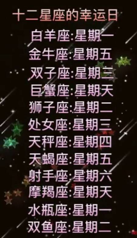 处女座幸运日是星期几(处女座幸运星期是多少)