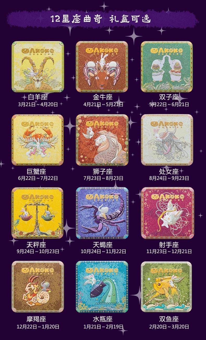 十二星座代表的饼干(十二星座分别是什么蛋糕)